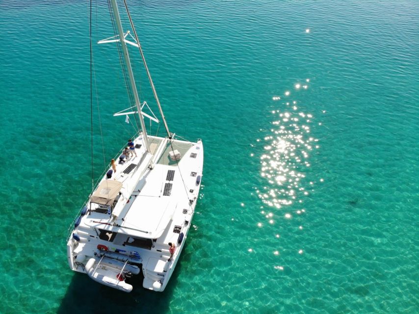 Paros: Private Catamaran Cruise with Lunch, Drinks & SUP - A private boat changes the feel of the day