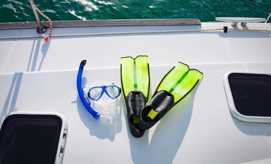 Party Boat Catamaran Excursion with snorkeling, BBQ & music - The crew and the party atmosphere