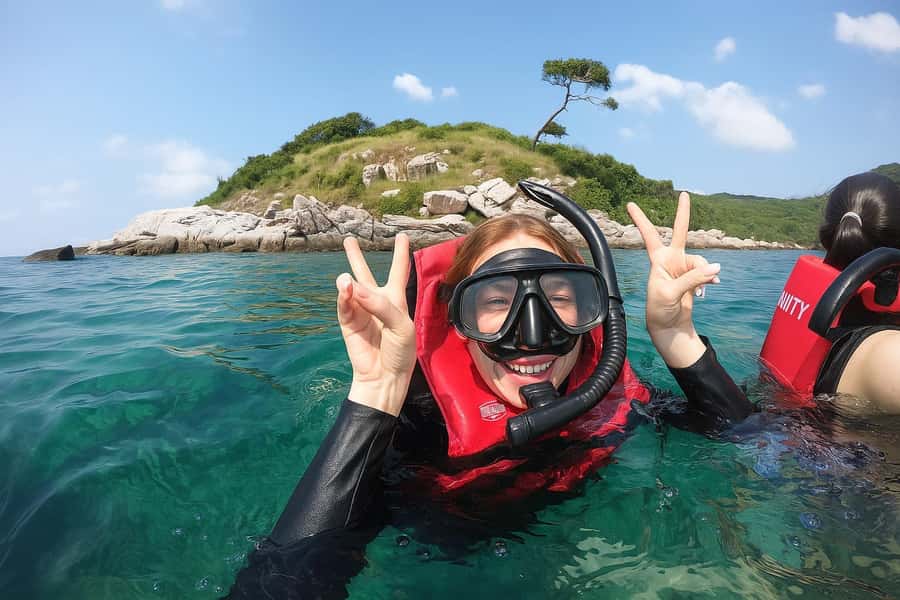 Pattaya: 2 Islands one day trip on Catamaran with Lunch - Koh Phai: lunch, snorkeling, and the first swim