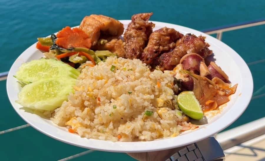 Pattaya: 2 Islands one day trip on Catamaran with Lunch - The flybridge slide and other ways to get wet