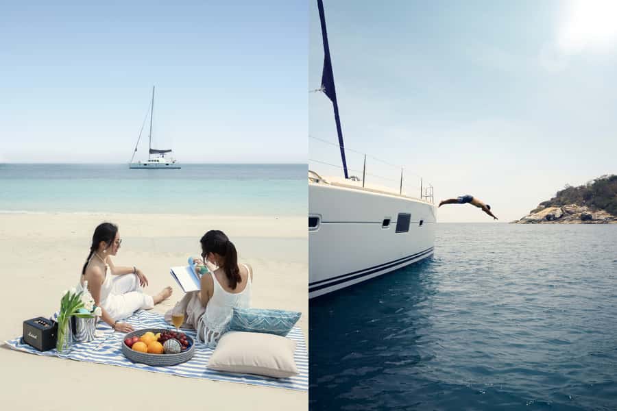 Pattaya: Islands Private Catamaran Khram or Monkey island - Koh Kramnoi and the optional speed