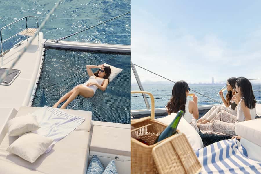 Pattaya: Islands Private Catamaran Khram or Monkey island - The one-hour cruise toward Monkey Island