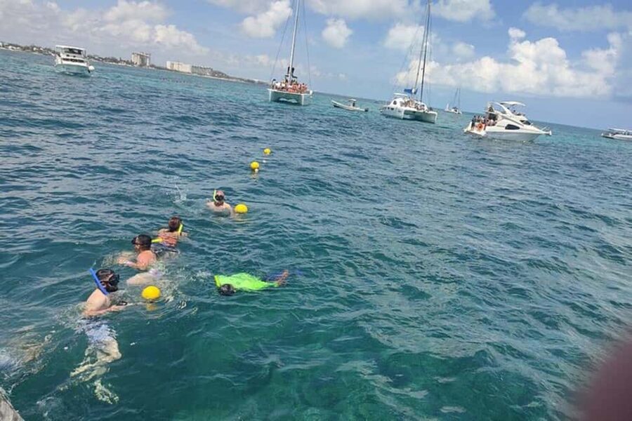 PDC: Isla Mujeres Catamaran Tour with Snorkeling - Snorkeling at Punta Sam El Meco reef
