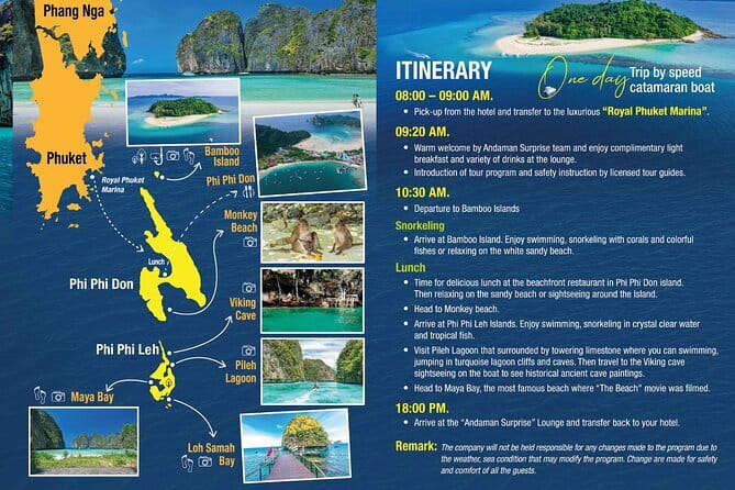 Phi Phi & Bamboo Islands Escape by Luxury Catamaran - Two hours on Bamboo Island