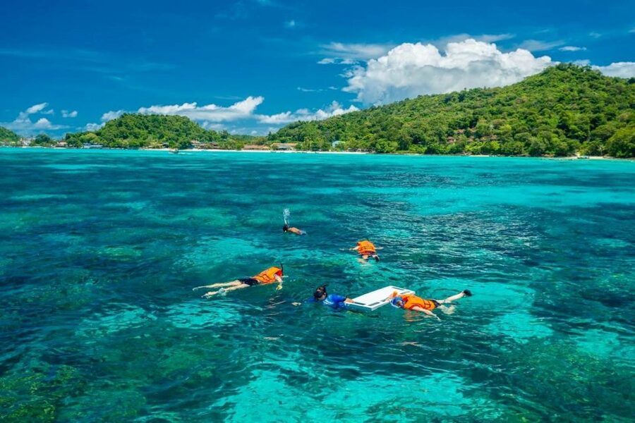 Phuket: Bamboo Island and Phi Phi Islands by Fast Catamaran - Monkey Beach is a short photo stop