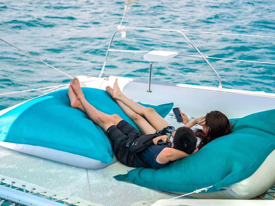 Phuket: Coral and Racha Islands Catamaran Cruise with Lunch - Racha Island brings the clearest water time