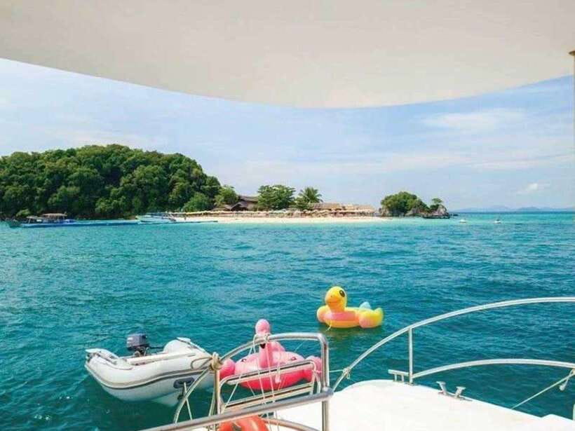 Phuket: Coral Island Snorkeling and Sunset Catamaran Cruise - Coral Island beach time and snorkeling