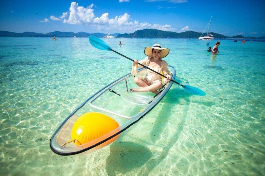 Phuket: Coral Island & Sunset Dinner by Sailing Catamaran - Coral Island: White Sand and Clear Water