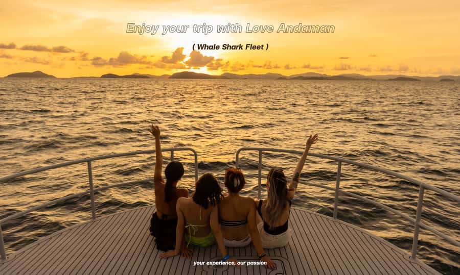 Phuket: Phi Phi Maiton Island Sunset Premium Catamaran Tour - The day at a glance