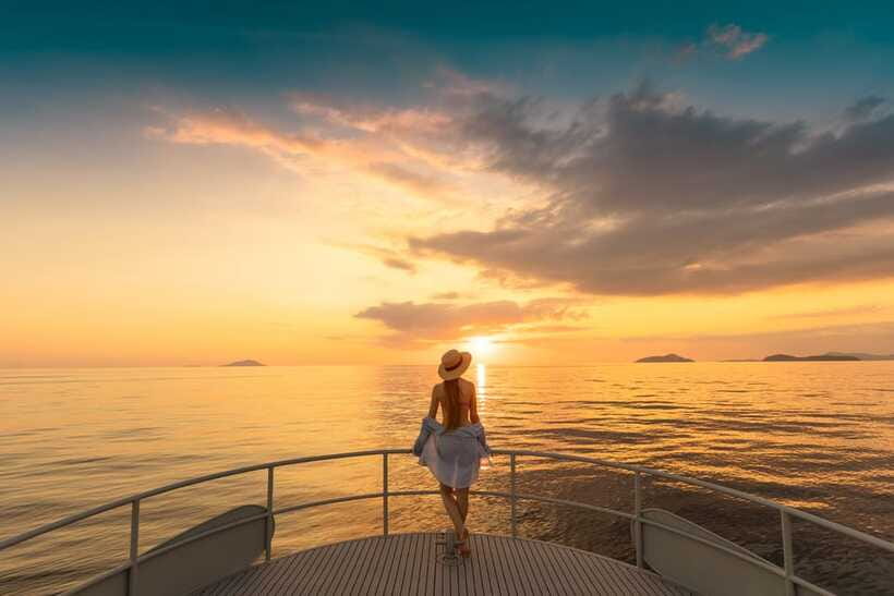 Phuket: Phi Phi Maiton Island Sunset Premium Catamaran Tour - Maiton Island and the sunset finish