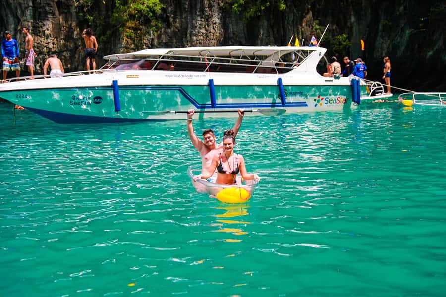 Phuket: Ultimate Phi Phi & Maya Bay Speed Catamaran Tour - Pileh Lagoon, the strongest water stop