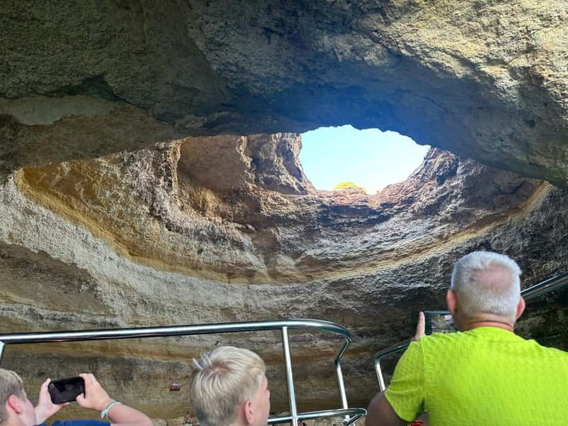 Portimão: Benagil Caves & Golden Coast Eco Catamaran Tour - Passing Carvoeiro from the water
