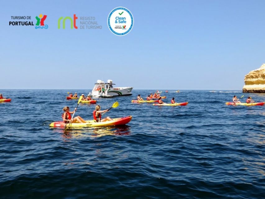 Portimão: Private Benagil Caves Catamaran and Kayak Tour - Kayaking toward Benagil Cave