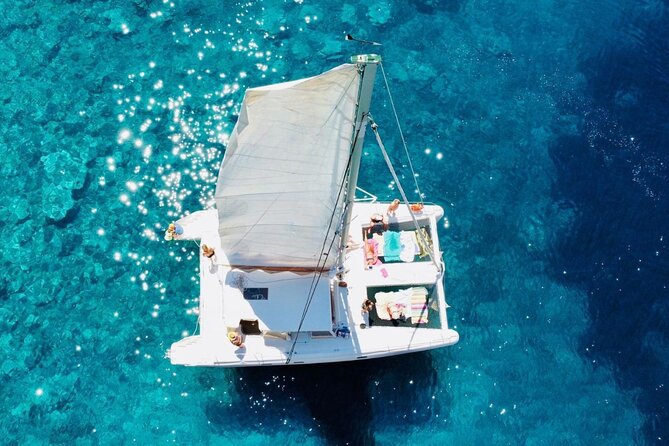Porto Conte: Half-day catamaran tour with aperitif - Sailing from Marina di Porto Conte