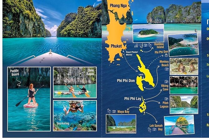 Premium Phi Phi, bamboo island tour Speed Catamaran - Lok Samah Bay and Pi Leh Lagoon bring the best scenery