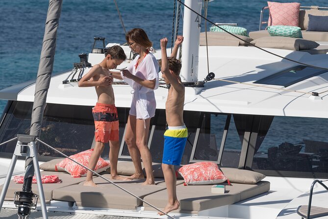 Private 5-Hour Cruise on Brand-New Luxury Catamaran in Mykonos - Rhenia gives this Mykonos cruise its character