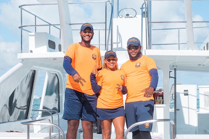 Private, All Inclusive, Double-Decker Catamaran in Punta Cana - Sailing toward the natural pool
