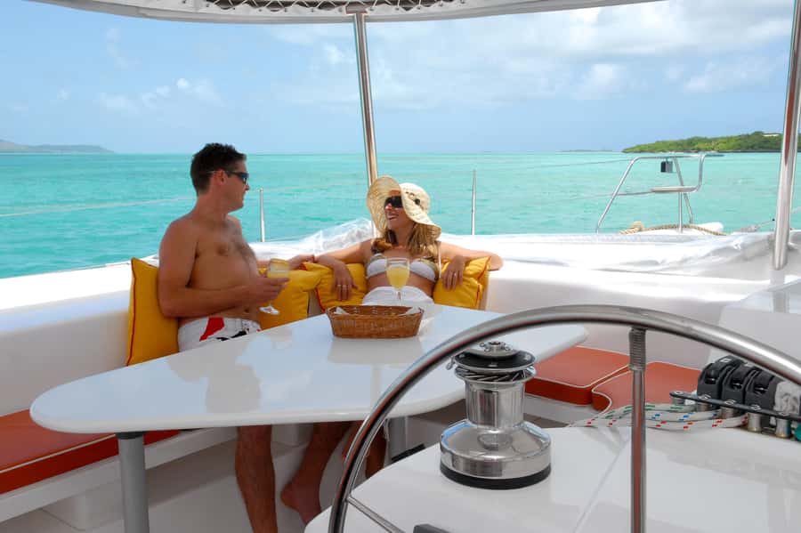 Private Catamaran Charter to Ile aux Cerfs - Snorkeling in calm water