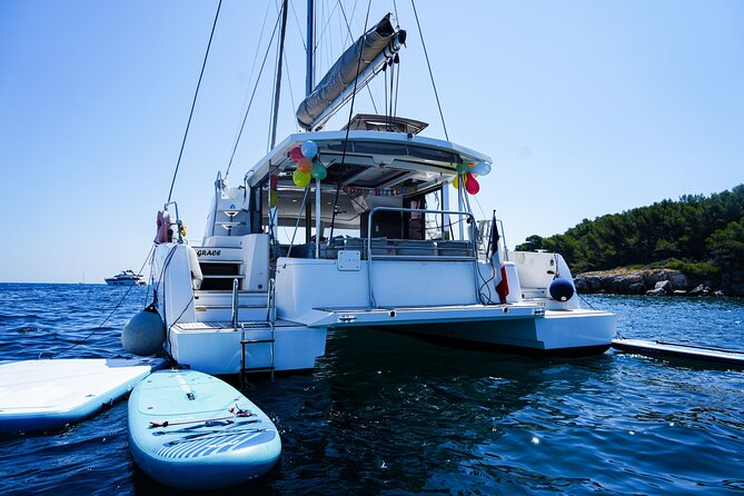 Private catamaran cruise, Lérins Islands, Antibes , Cannes - What the boat gives you for four hours