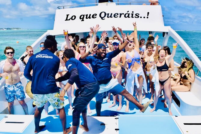 Private Catamaran Cruise with Slide & unlimited drinks - The natural pool, music, and onboard slide