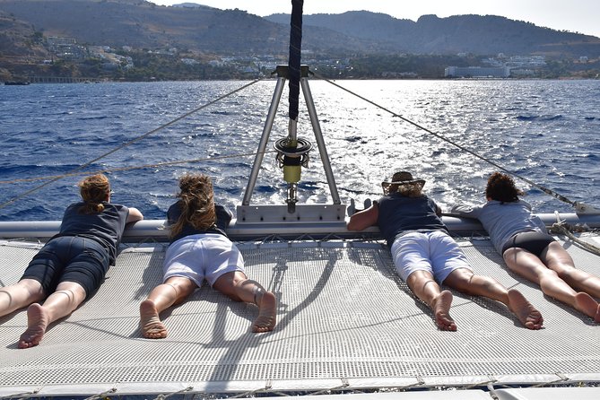 Private CATAMARAN daytrip - Lindos/ Rhodos with Lunch and drinks - Pickup, timing, and what to bring