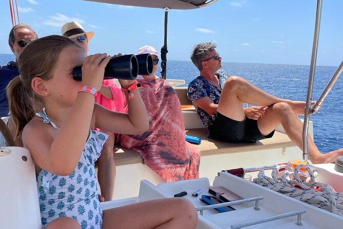 Private Catamaran Excursion through Formentera - Leaving Cala Jondal for Formentera