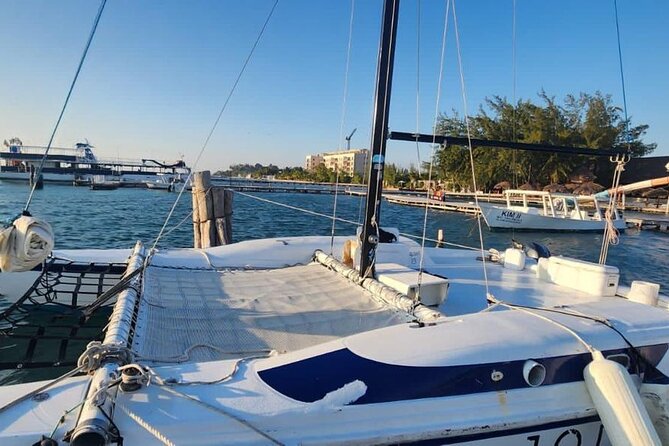 Private Catamaran Experience from Cancun to Isla Mujeres! - El Meco Reef and the 35-minute snorkeling stop