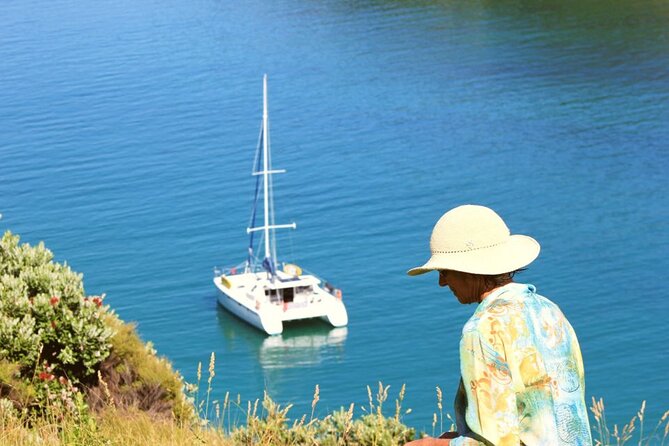 Private Catamaran Full Day Sailing Charter | Bay Of Islands - A two-hour island stop at a sheltered bay
