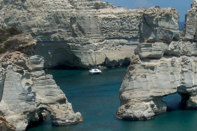 Private Catamaran Half Day Afternoon Cruise with Sunset: Kleftiko - The 3 pm departure and the route south
