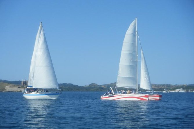 Private Catamaran Rental in Menorca - Choosing west toward Cala Pilar