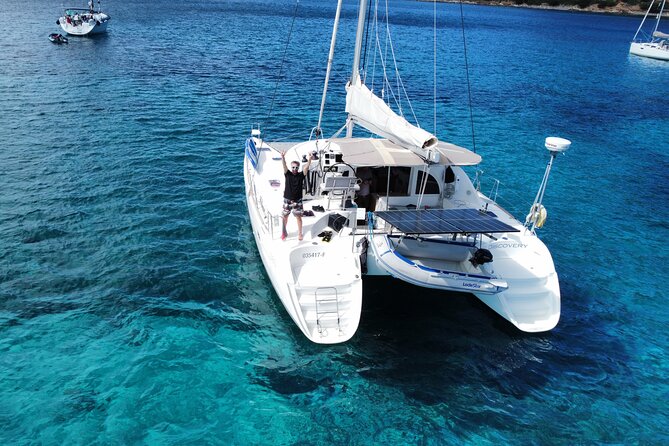 Private catamaran sailing trip around La Caletta -Berchida - Sardinia - A full Sardinian day aboard a private catamaran