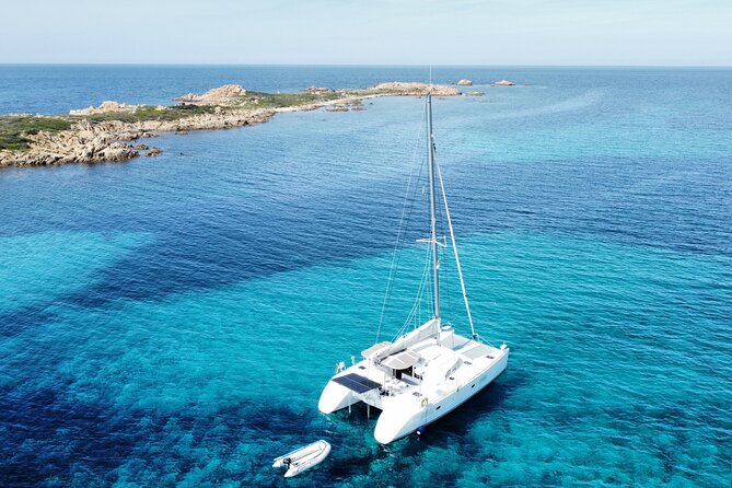 Private catamaran sailing trip around La Caletta -Berchida - Sardinia - Berchida is the route’s final major beach stop