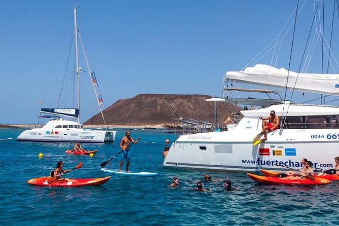 Private Catamaran trips to Lobos Island in Lagoon 400 - Snorkeling, Kayaking, and Paddle Boards