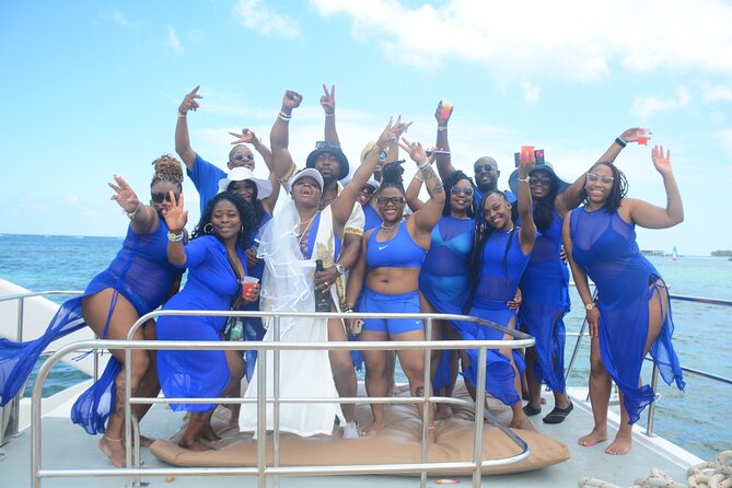 Private Catamaran with Sound system, Slide, Open bar & Snorkeling - A party boat that can still work for families