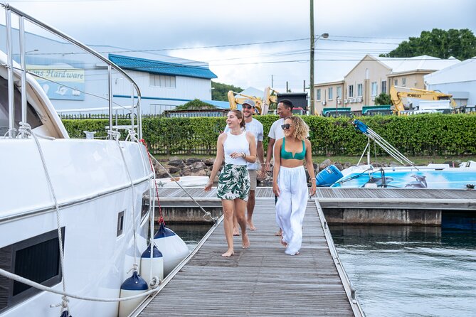 Private Full Day Luxury Catamaran Excursion - The Pitons from the open sea