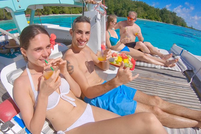 PRIVATE Full Day Tour : Moorea Snorkeling & Sailing on a Catamaran named Taboo - A quiet beach stop and your own picnic