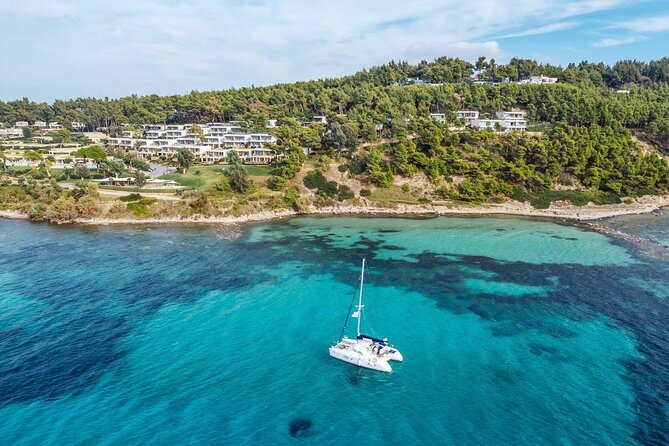 Private Half Day cruise on Catamaran in Corfu - Following the Shore Toward Strogylo
