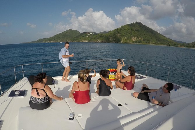 Private Luxury Catamaran Cruise in St. Lucia - Passing Anse La Raye and Canaries