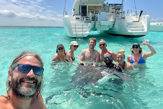 Private Luxury Catamaran Tour to Stingray City and Snorkel - Stingray City: The Main Event in Three Feet of Water