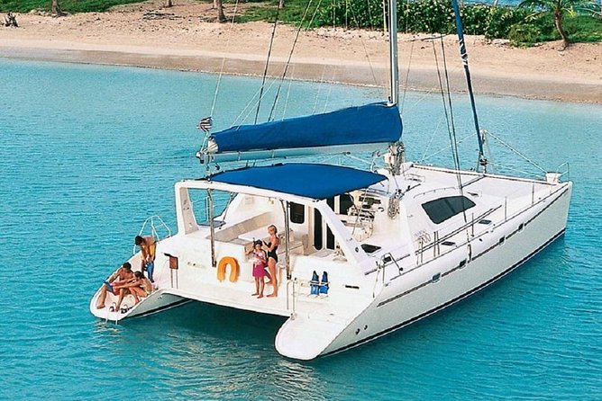 Private Luxury Catamaran Yacht. Full or Half Day Charter - Sail, Beach, Snorkel. - At a glance