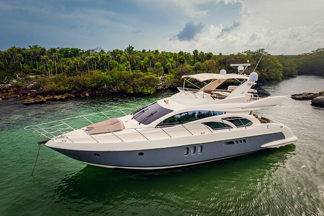 Private Luxury Sunset Dinner Cruise – 51' Leopard Yacht in Cancun - Premium Open Bar Included in the Price