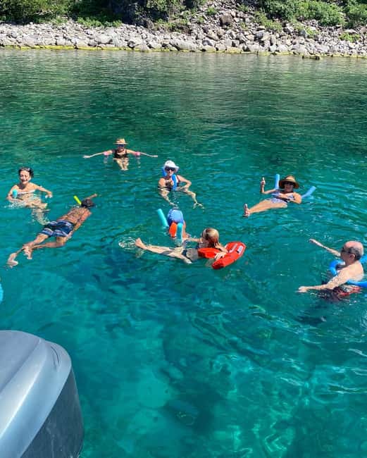 PRIVATE POWER CATAMARAN - Snorkeling and swimming around St Kitts