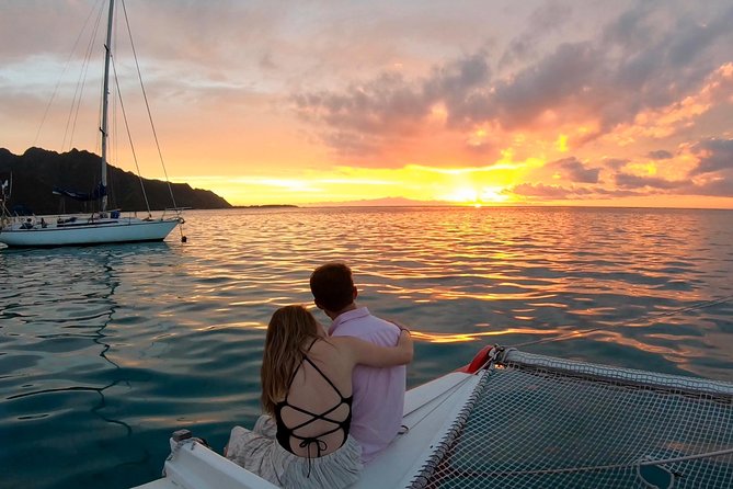 PRIVATE Sunset Cruise : Moorea Sailing on a Catamaran named Taboo - Why this sunset cruise feels different