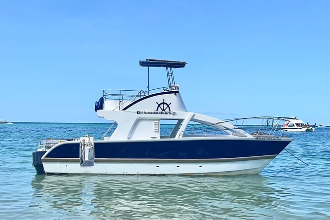 Private VIP Catamaran Party Boat Punta Cana Bavaro - First stop: snorkeling over a coral reef