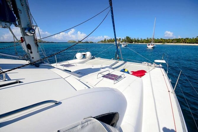 Puerto Rico Private Catamaran Sail from Fajardo - Snorkeling, beach time, and relaxing aboard