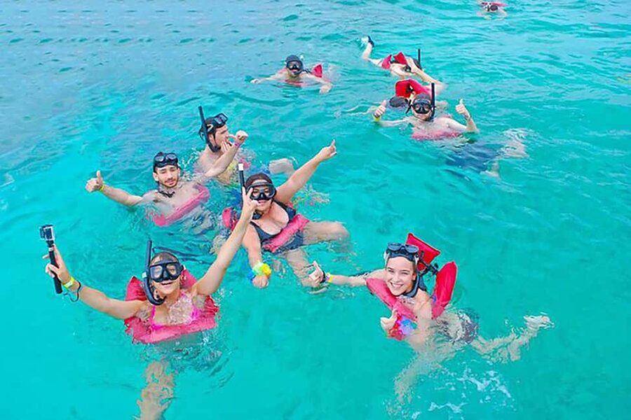 Punta Cana: Catamaran Boat Party with Unlimited Drinks - A party boat with a swimming-first itinerary