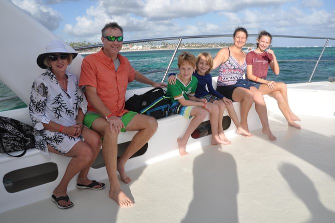 Punta Cana Combo Tour: Snorkeling, Catamaran Cruise & Parasailing - The double-decker catamaran and natural pool stop