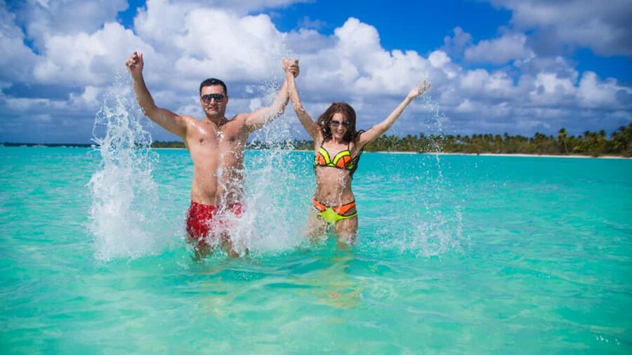Punta Cana: Saona Island All Included Open Bar Catamaran - The catamaran ride brings the music