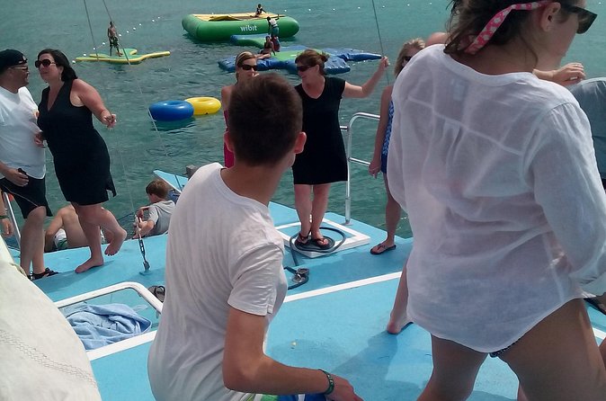 Reggae Catamaran Negril Jamaica Sail N Snorkel - Forty minutes at Rick’s Cafe
