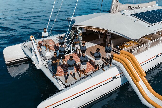 Rhapsody Phuket Coral & Racha Sunset Catamaran Cruise - The return cruise becomes the main event